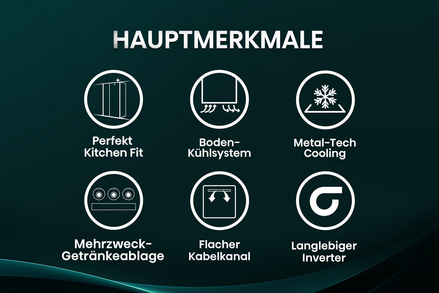 Hisense Side-by-Side RS3P538NAIE, 178,6 cm hoch, 91,1 cm breit, einfacher Side by Side mit Premium-Ausstattung – Bild 5 von 5