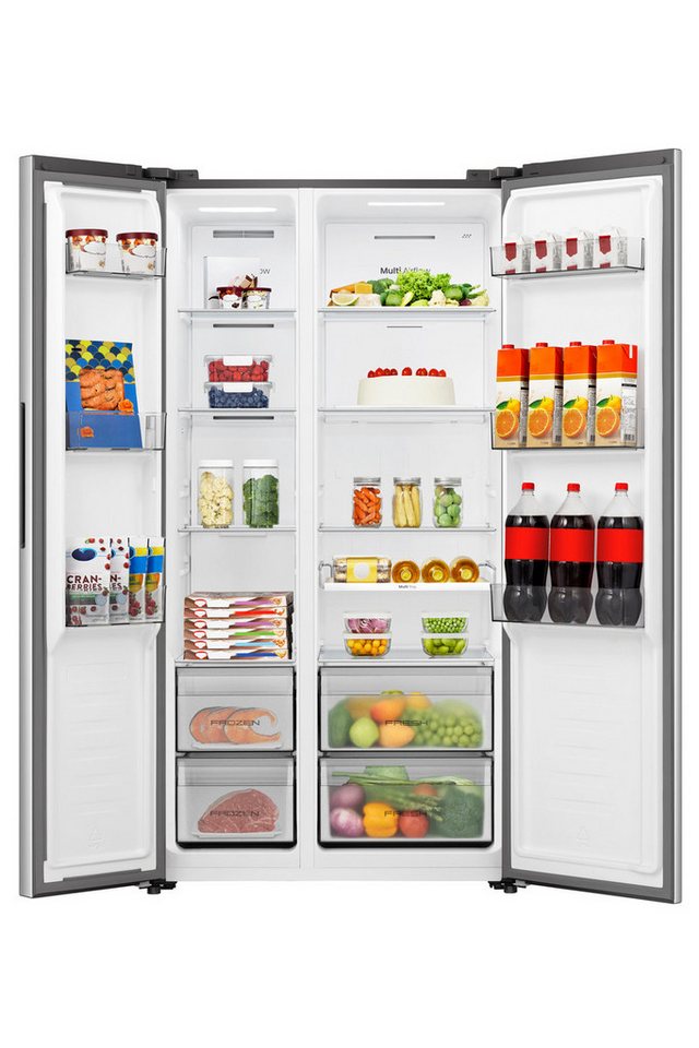 Hisense Side-by-Side RS3P558NEIE, 178,6 cm hoch, 91,1 cm breit, MultiAirFlow-System – Bild 3 von 5