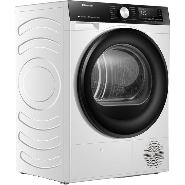 Hisense Wärmepumpentrockner 3S Serie DH3S802BW3, 8kg Fassungsvermögen