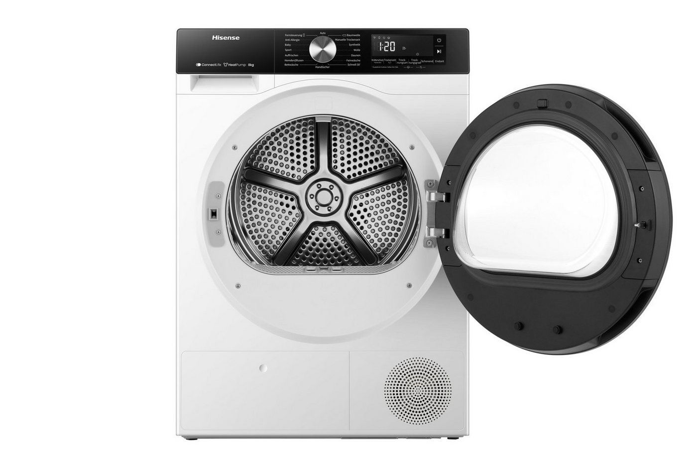 Hisense Wärmepumpentrockner 3S Serie DH3S802BW3, 8kg Fassungsvermögen – Bild 2 von 5