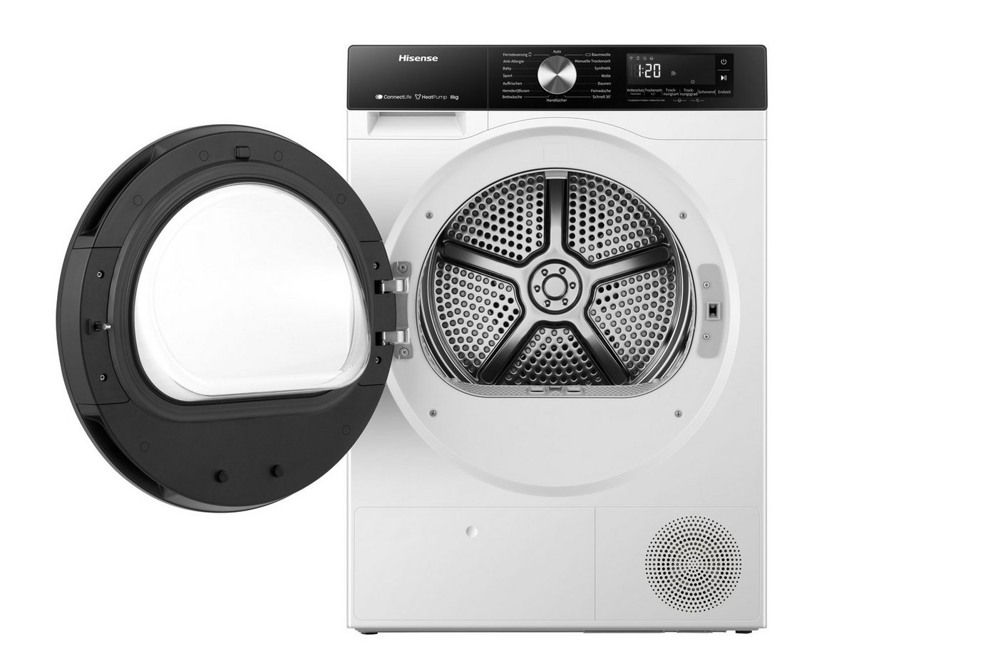 Hisense Wärmepumpentrockner 3S Serie DH3S802BW3, 8kg Fassungsvermögen – Bild 3 von 5