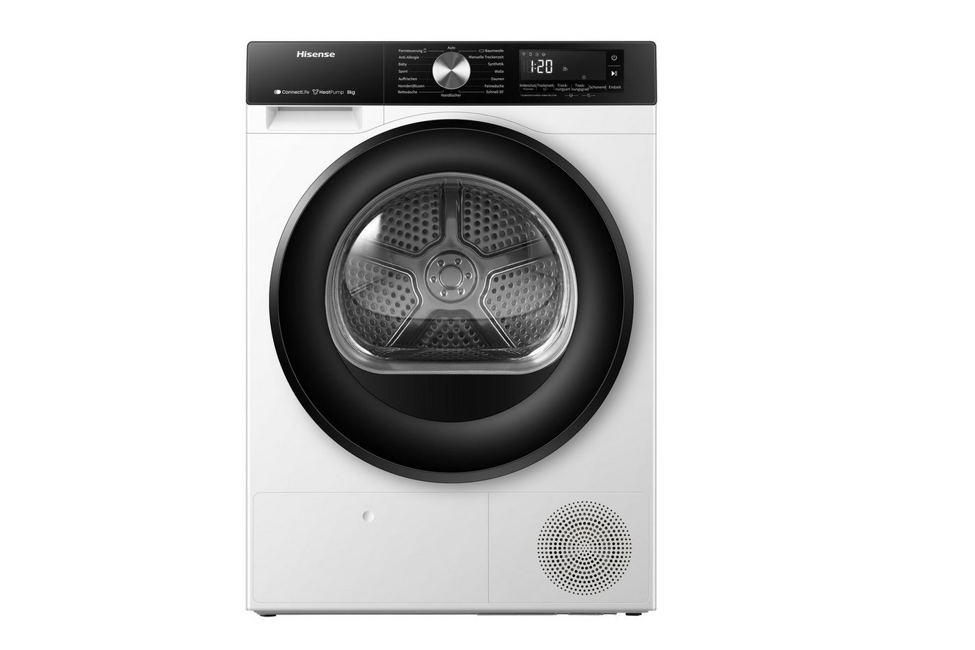 Hisense Wärmepumpentrockner 3S Serie DH3S802BW3, 8kg Fassungsvermögen – Bild 4 von 5