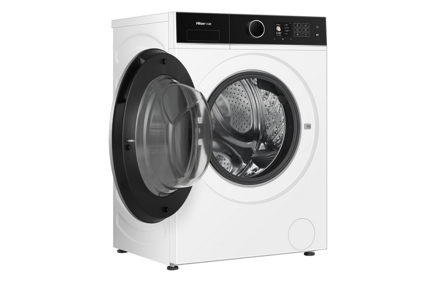 Hisense Waschmaschine 5i WF5I1045BWQ, 10,5 kg, 1400 U/min, digitales Farbdisplay, AutoDose, Energie 40% besser als A – Bild 4 von 5