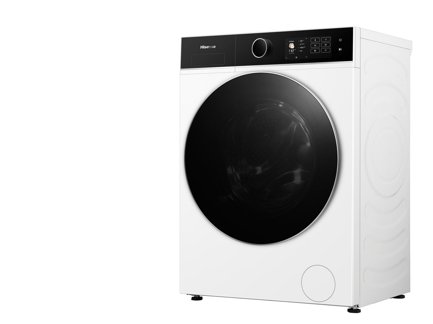 Hisense Waschmaschine 5i WF5I1045BWQ, 10,5 kg, 1400 U/min, digitales Farbdisplay, AutoDose, Energie 40% besser als A – Bild 5 von 5