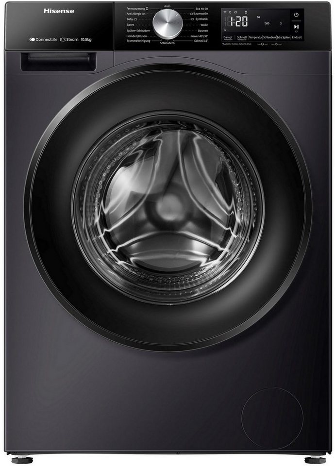 Hisense Waschmaschine 5S Serie WF5S1045BB, 10,5 kg, 1400 U/min, AutoDosing – Bild 4 von 5