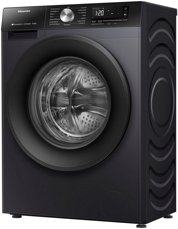 Hisense Waschmaschine 5S Serie WF5S1045BB, 10,5 kg, 1400 U/min, AutoDosing – Bild 5 von 5