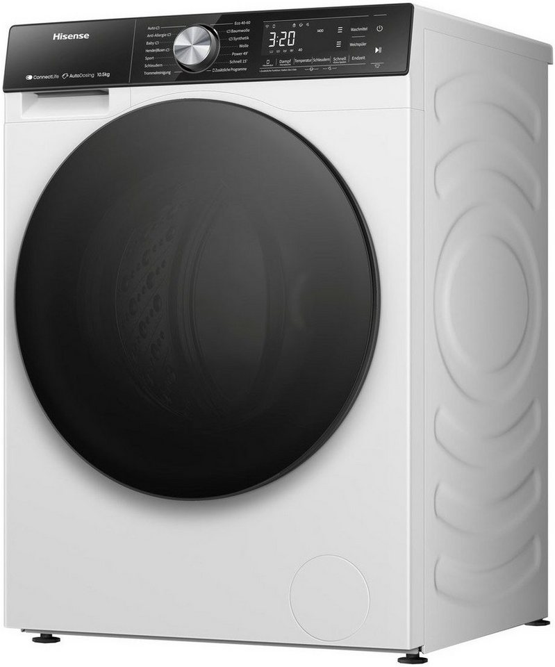 Hisense Waschmaschine 5S Serie WF5S1045BW, 10,5 kg, 1400 U/min, AutoDosing – Bild 5 von 5