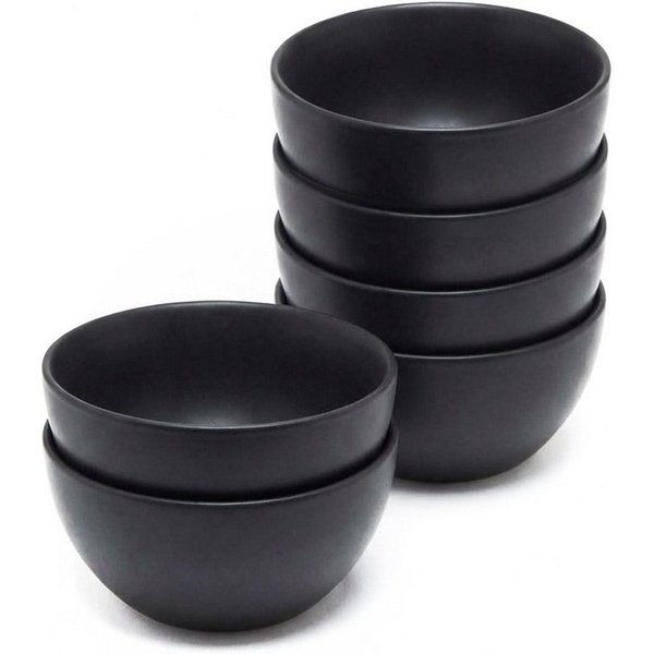 HIT Trading Dipschale BRUNCH, Ø 9,5 cm, Schwarz matt, Steingut