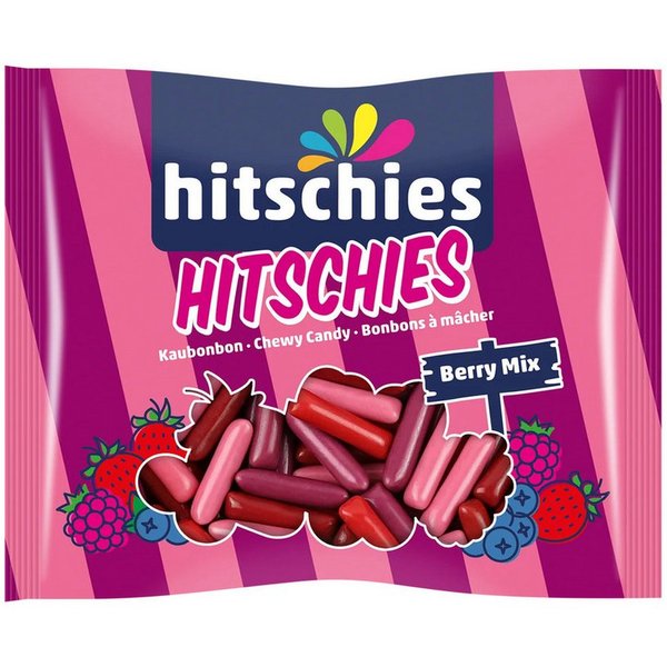 hitschies Süßigkeit, Hitschies Berry Mix fruchtige Kaubonbons mit Beerengeschmack 210g