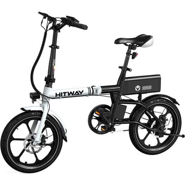 HITWAY E-Bike Faltrad Klapprad E-Bike, 20 zoll, herausnehmbarer 36-V-Akku, 7 Gang Shimano shimano Schaltwerk, Kettenschaltung, 250W Heckmotor, 324 Wh, APP, Max.