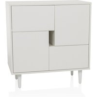 HJH LIVING Sideboard / Kommode LYKKJA (Weiß)
