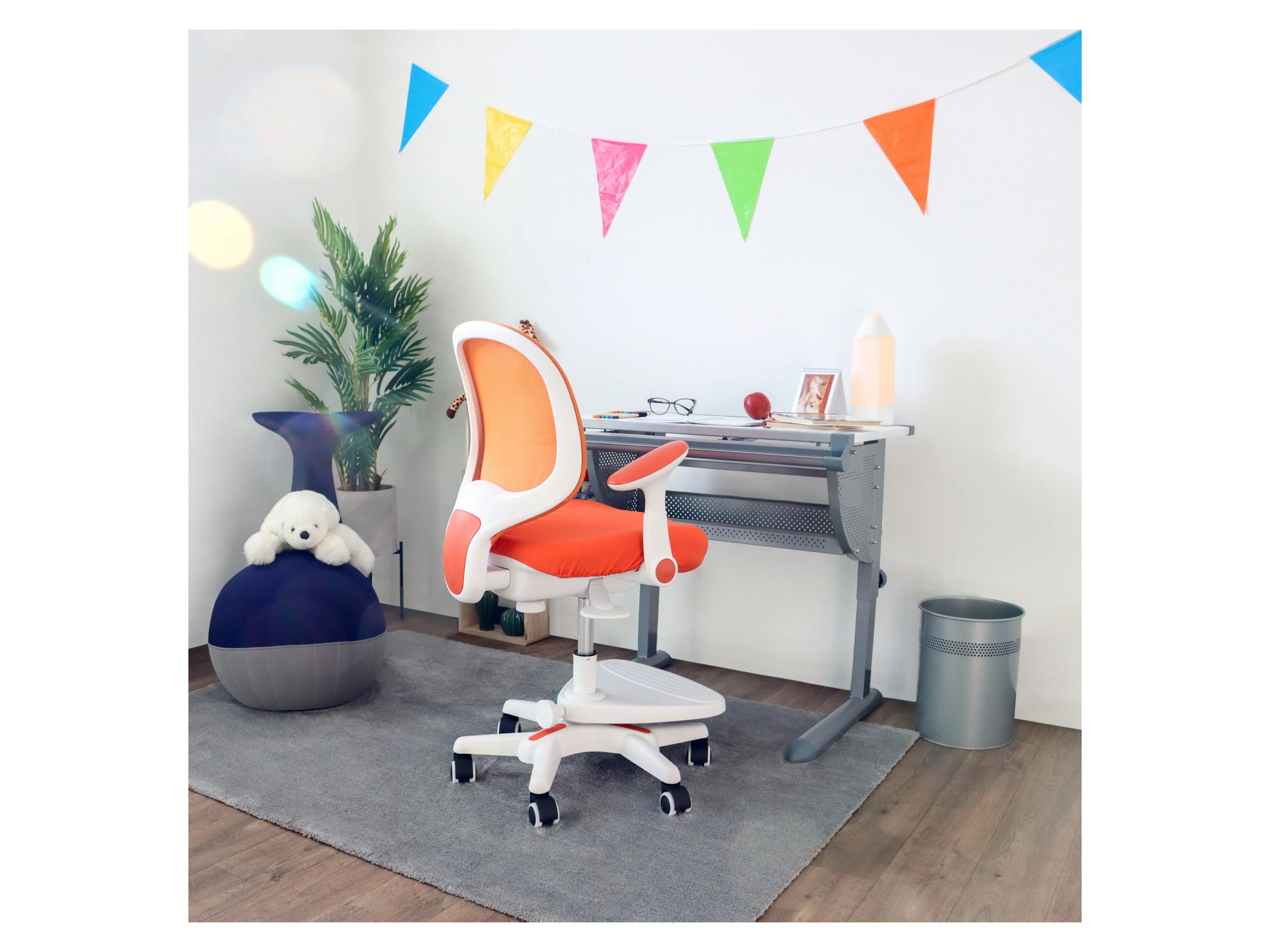 HJH OFFICE Stoff/Netzstoff (Orange) – Bild 2 von 4