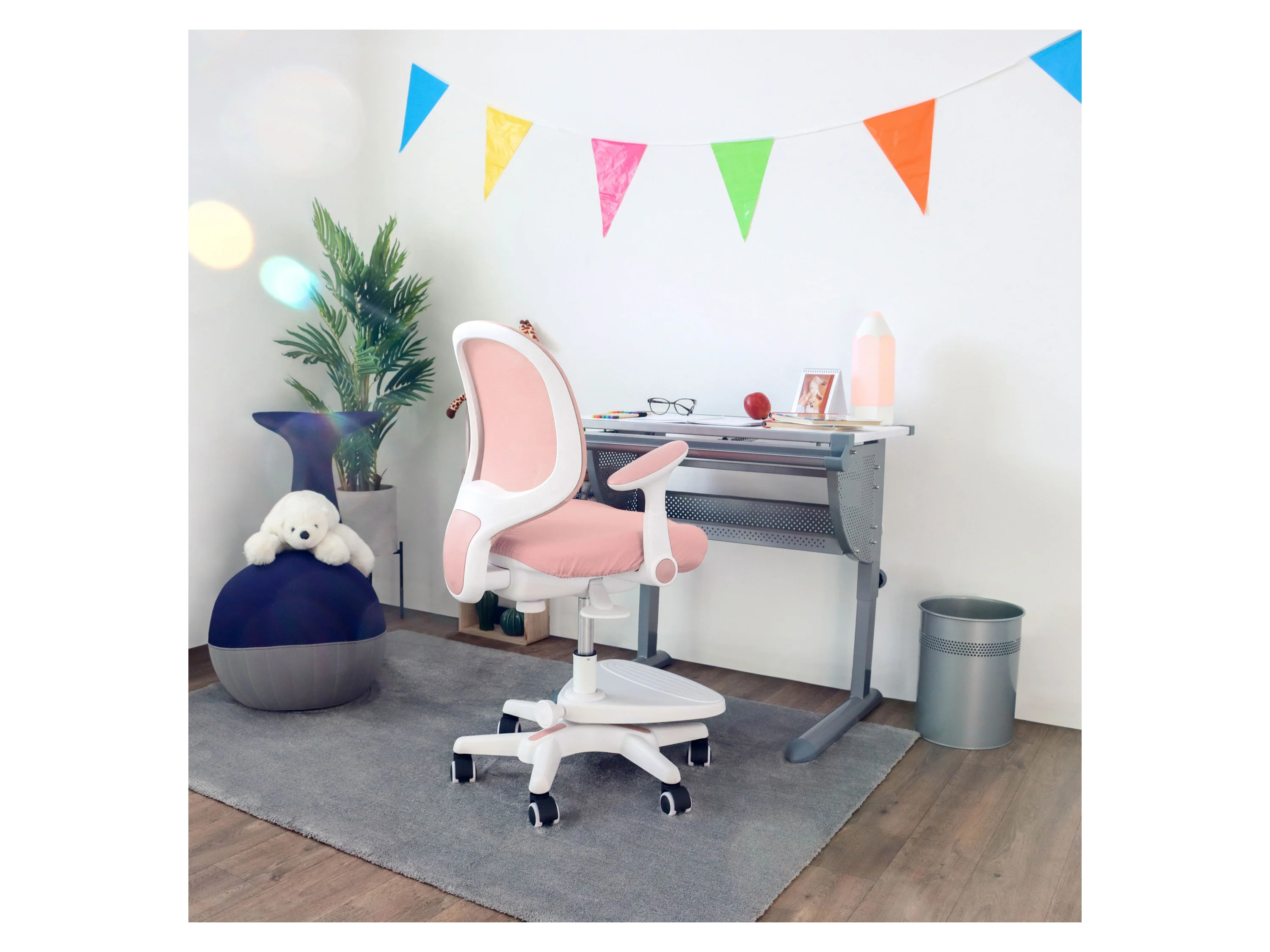 HJH OFFICE Stoff/Netzstoff (Rosa) – Bild 2 von 4