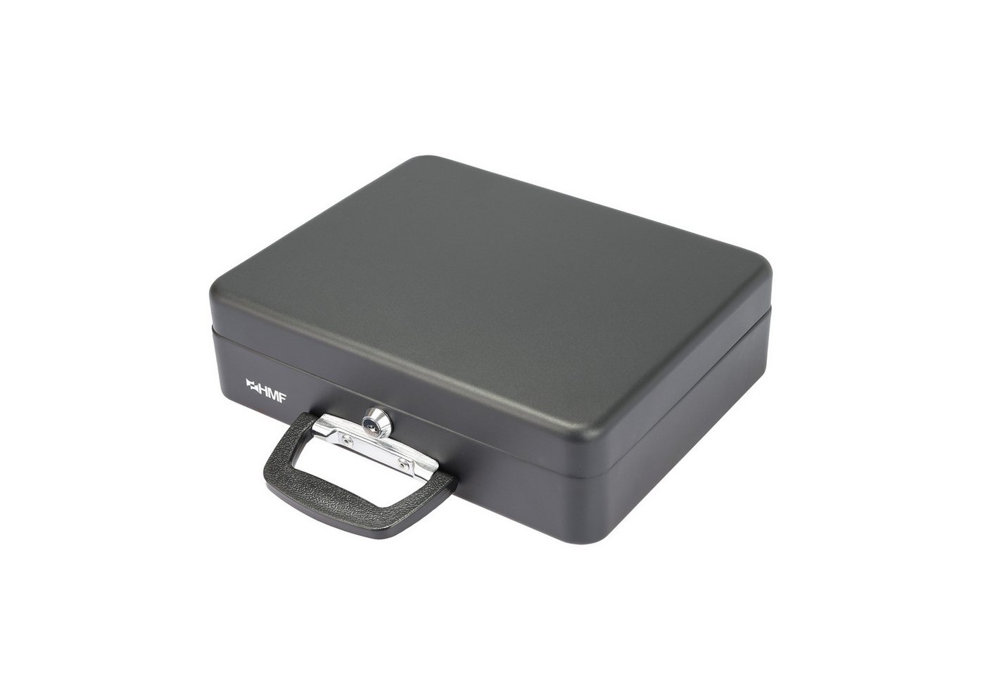 HMF Geldkassette Geldkassette abschließbar, Kasse mit Koffergriff, 30,5 x 24 x 8,5 cm, Schwarz – Bild 5 von 5