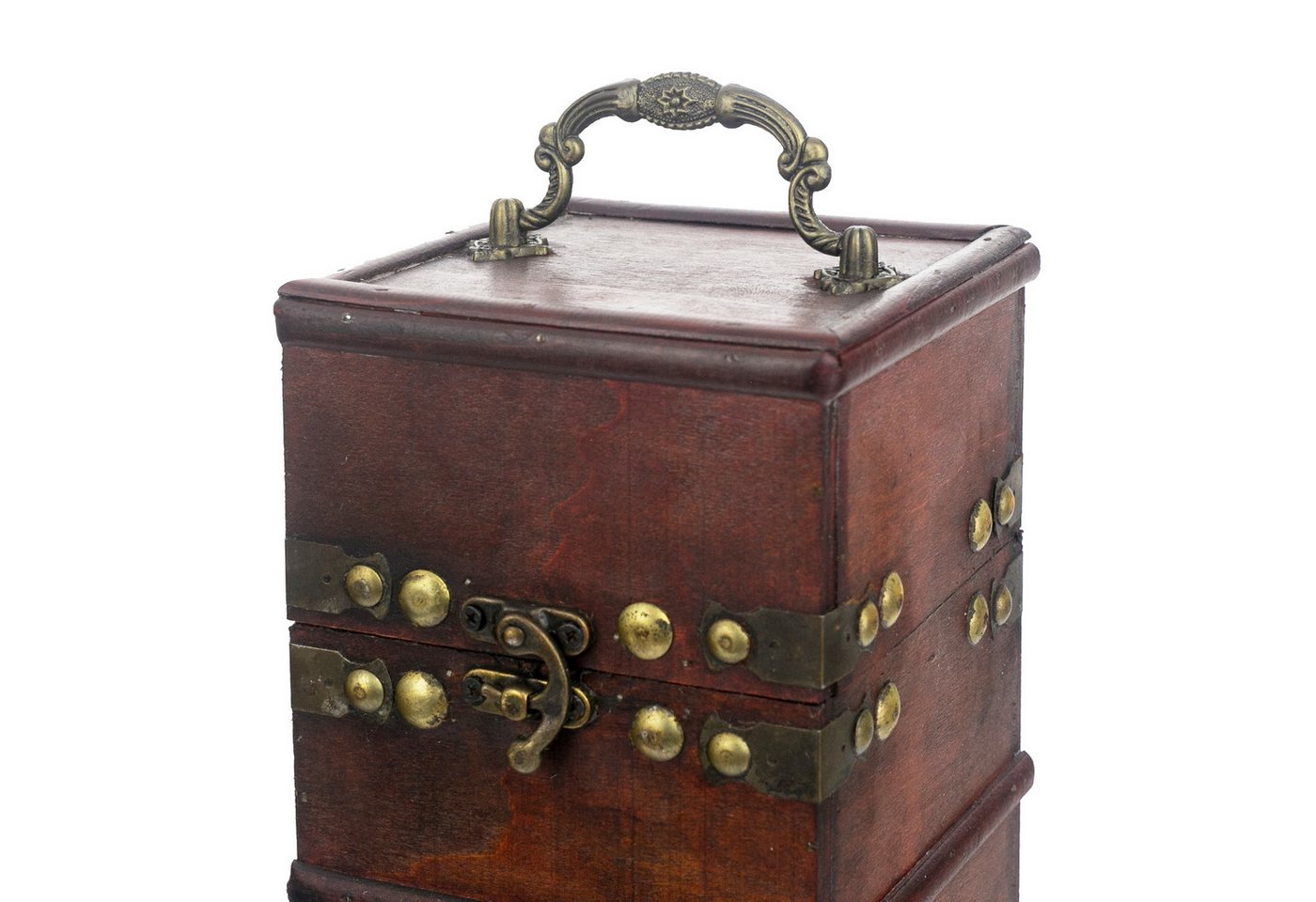 HMF Geschenkbox Vintage Weinbox, Geschenkkiste für besondere Anlässe, Deko Geschenk aus Holz für 1 Weinflasche, Hochformat, Frankreich – Bild 5 von 5