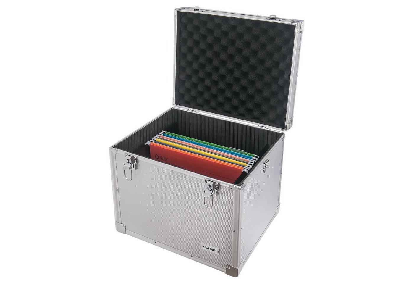 HMF Hängeregistraturbox Hängeregister Box, Alukoffer für DIN A4 Hängemappen, 41 x 33 x 36 cm – Bild 3 von 5