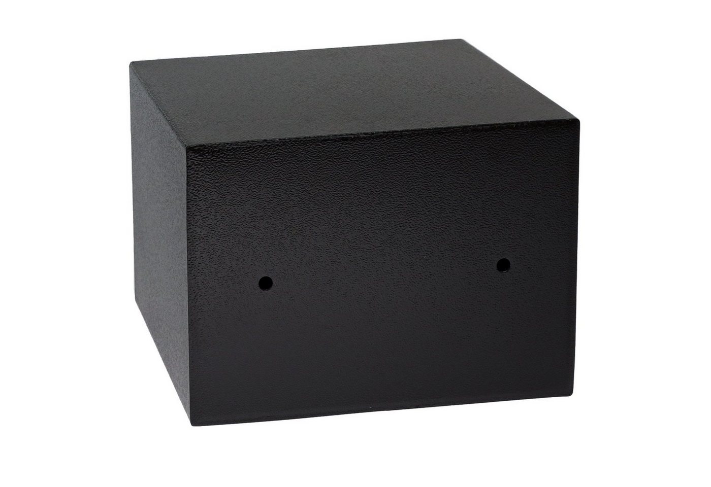 HMF Möbeltresor Safe Tresor klein mit Schlüssel, Schließfach mit Doppelbartschloss, 23 x 17 x 17 cm, schwarz – Bild 5 von 5