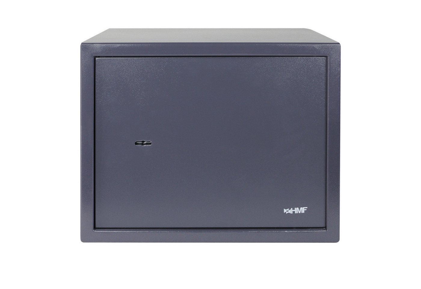 HMF Möbeltresor Safe Tresor mit Schlüssel, Möbeltresor, mit Doppelbartschloss, 38 x 30 x 30 cm, Anthrazit – Bild 2 von 5