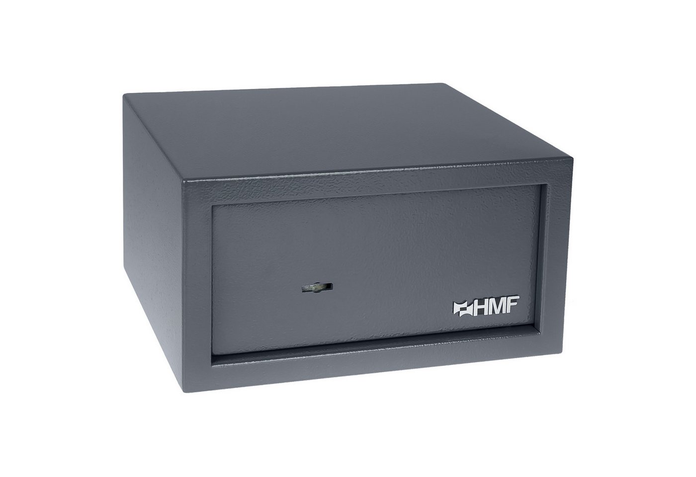 HMF Möbeltresor Safe Tresor mit Schlüssel, Möbeltresor, mit Doppelbartschloss, 31 x 17 x 25 cm, anthrazit – Bild 2 von 5