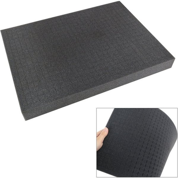 HMF Rasterschaumstoff Rasterschaumstoff, Würfelschaum, 345 x 275 mm, Koffereinlage, Tabletop, Höhe: 10 mm