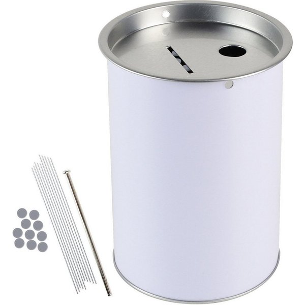 HMF Spardose Spendendose 10,0 cm Ø, 14,5 cm hoch ohne Griff, (1-tlg), für Spendensammlungen, inkl. Zubehör