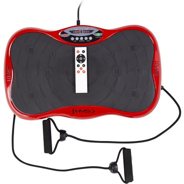 HMS Vibrationsplatte Massageplatte Rüttelplatte Vibrationstrainer mit Druckpunktmatte, 200,00 W, 3 Intensitätsstufen, 3 Intensitätsstufen, 10 Trainingsmodi
