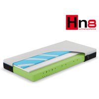 HN8 SCHLAFSYSTEME 7-Zonen Kaltschaummatratze mit integriertem Viscotopper Schlafschön VS (H2, 140 x 200)