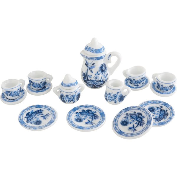 HobbyFun Dekofigur Miniatur Kaffeeservice, 15 Teile