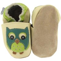 Hobea-Germany Krabbelschuhe Eule grün
