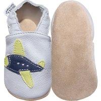 Hobea-Germany Krabbelschuhe Flugzeug grau