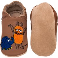 Hobea-Germany Krabbelschuhe Maus mit Elefant braun