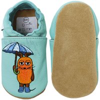 Hobea-Germany Krabbelschuhe Maus mit Elefant Regen mint
