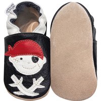 Hobea-Germany Krabbelschuhe Pirat Jack schwarz
