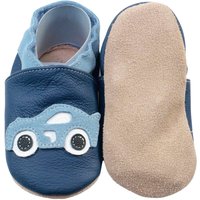 Hobea-Germany Krabbelschuhe Rennauto dunkelblau