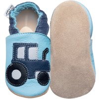 Hobea-Germany Krabbelschuhe Traktor blau