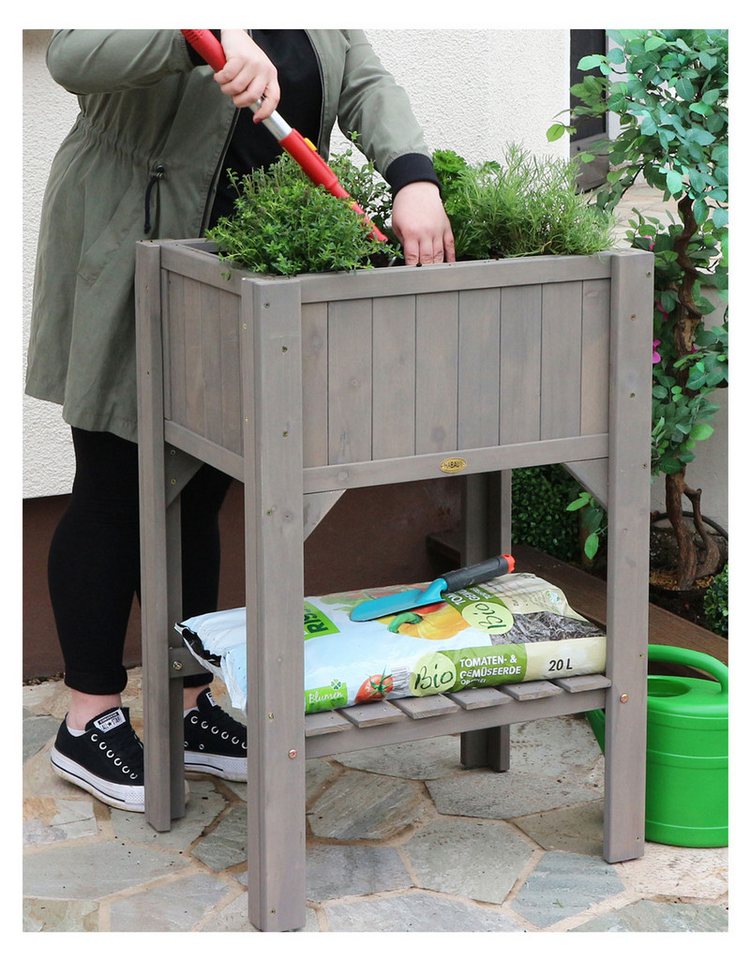 HABAU Hochbeet HABAU Hochbeet Blumenbeet Beet Pflanzenbeet Kompaktbeet Gartenbeet – Bild 4 von 5