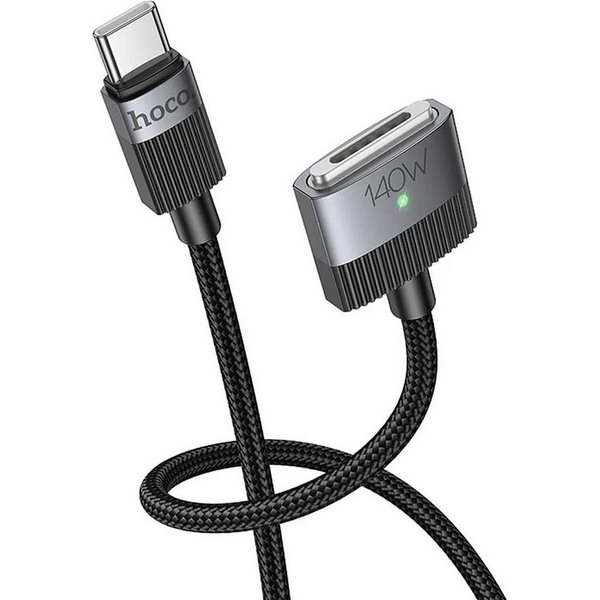 hoco. U141 - Typ-C auf Magsafe 3 magnetisches Ladekabel, MagSafe 3, USB Typ C (180 cm), Ladekabel für Apple MacBook Pro & Air USB C 140W Schnellladekabel 1.8m