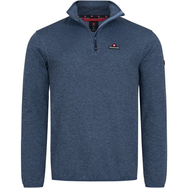 Höhenhorn Fleecepullover Swissfels Herren Strickfleece Pullover Sweatshirt 1/4 Zip für Männer Microfleece-Innenseite, Atmungsaktiv