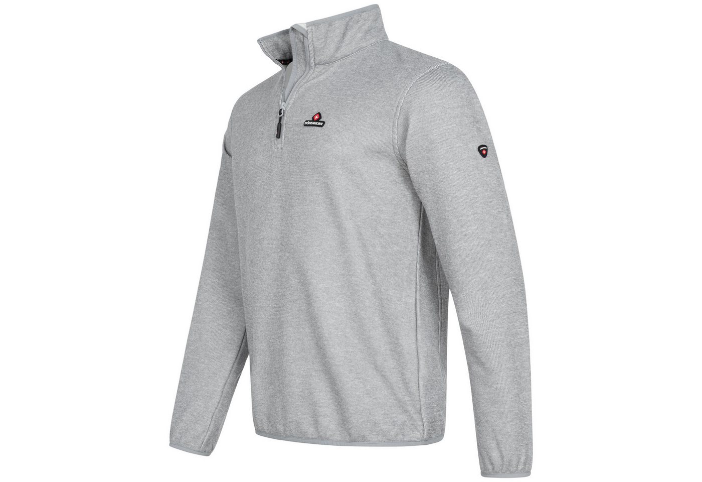 Höhenhorn Fleecepullover Swissfels Herren Strickfleece Pullover Sweatshirt 1/4 Zip für Männer Microfleece-Innenseite, Atmungsaktiv – Bild 2 von 5