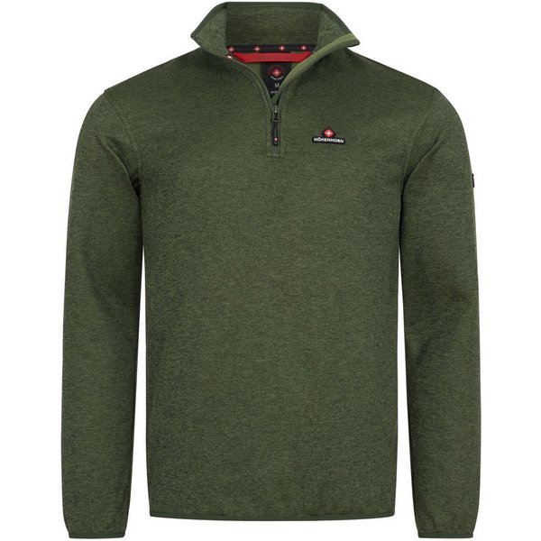 Höhenhorn Fleecepullover Swissfels Herren Strickfleece Pullover Sweatshirt 1/4 Zip für Männer Microfleece-Innenseite, Atmungsaktiv