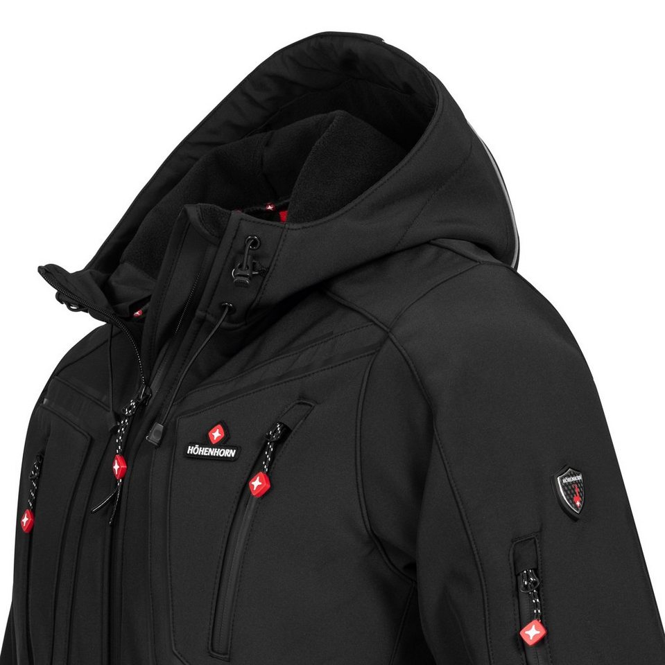 Höhenhorn Softshelljacke Schilthorn Herren Softshell Jacke für Männer Outdoor Funktionsjacke Microfleece-Innenfutter, Atmungsaktiv, Wasserdicht – Bild 5 von 5