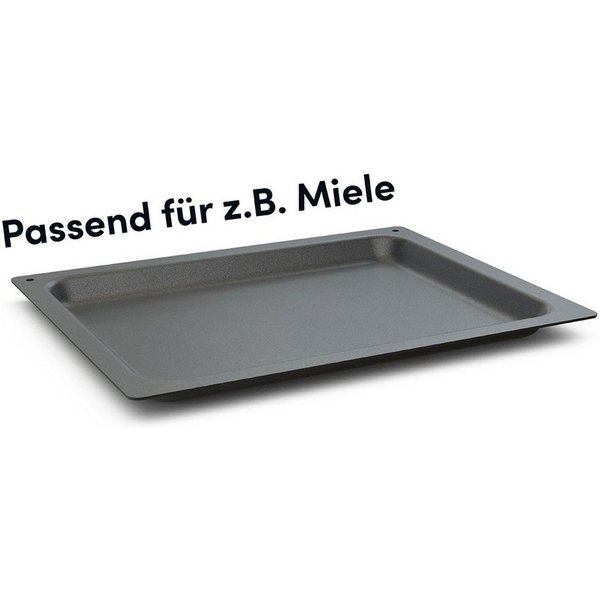 Hoffmann Germany Backblech Backplatte Aluguss passend für z.B. Miele – Made in Germany, Aluguss, (1-St., 1x Backplatte 447x360 mm), Antihaft, kein Backpapier nö