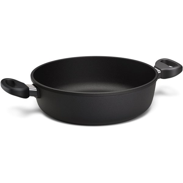 Hoffmann Germany Schmorpfanne Hoffmann STONIQ Bräter rund Ø 28 cm IQ-SHIELD PFAS-frei ohne Deckel, Aluguss (1-tlg., 1x Schmorpfanne Ø 28 cm), Seitengriffe, PFAS