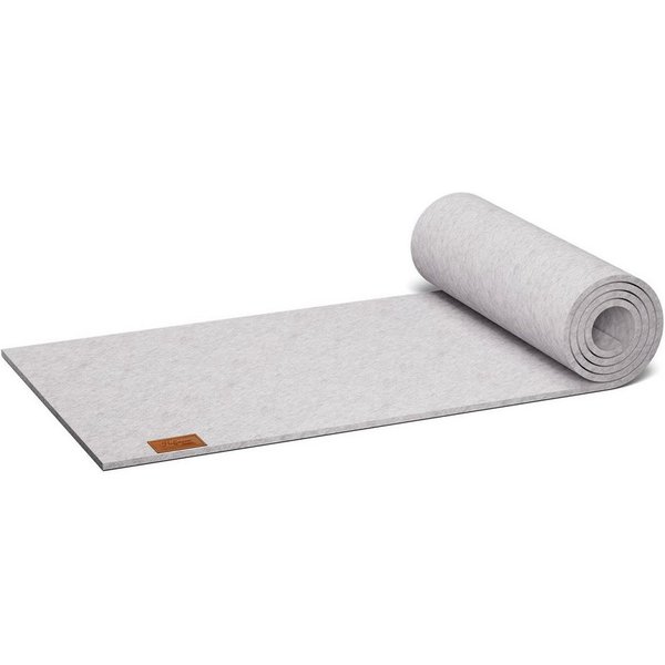 Hoffmann Germany Tischläufer Filz Tischläufer 100×30 cm, hellgrau, hitzebeständig, abwaschbar, 5 mm Filz, abwaschbar, 200°C, 90% Polyester, zeitloses Design