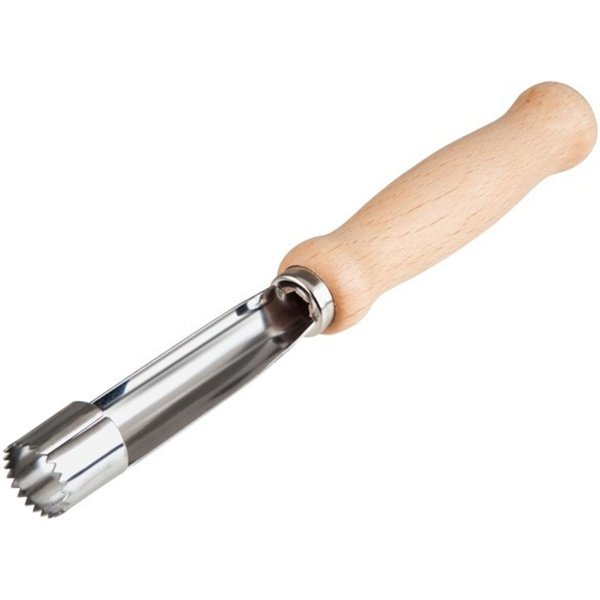 Hofmeister Apfelschäler Edelstahl Apfelstecher mit Holzgriff