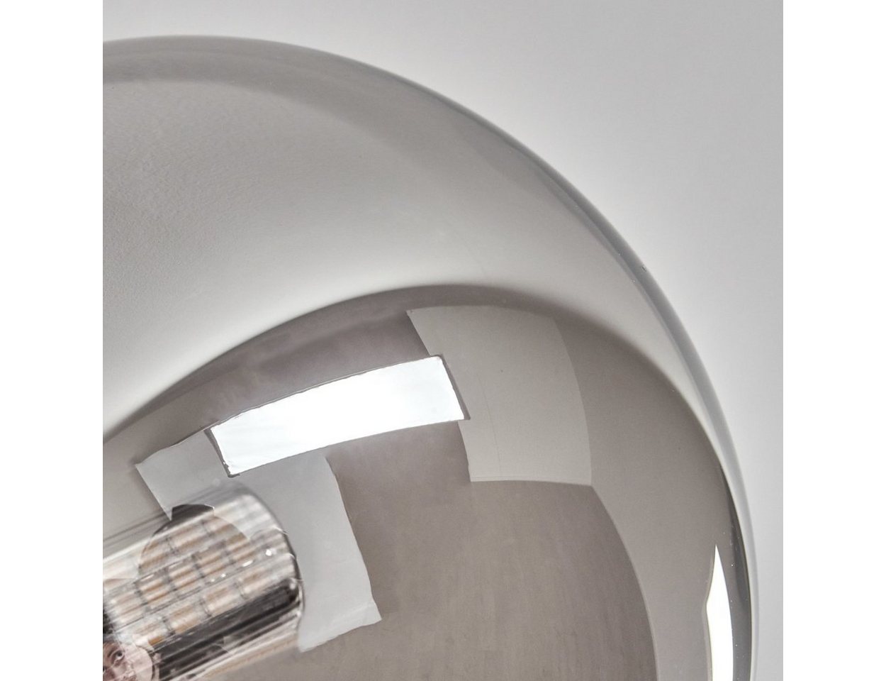 hofstein Deckenleuchte Deckenlampe, Metall/Glas in Schwarz/Gold/Bernsteinfarben/Rauchfarben, ohne Leuchtmittel, Leuchte mit Schirmen aus Glas (12cm), 6 x G9, oh – Bild 3 von 5