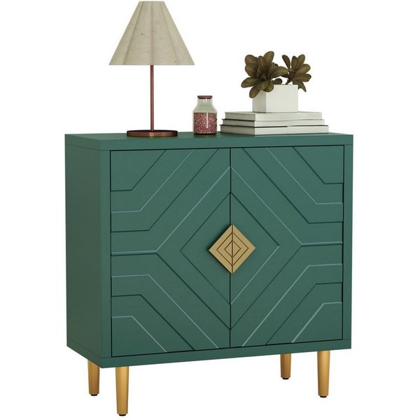 HOLTICO Sideboard Schrank für Wohnzimmer, Küche, Schlafzimmer (1 St), Kommode mit 2 Türen, Küchenschrank, Aufbewahrungsschrank
