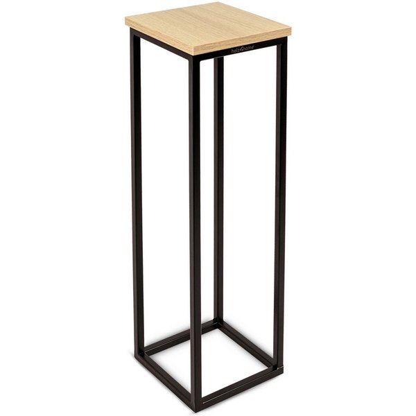 holz4home® Blumenständer Dekoständer MDF Sonoma Eiche mit Metallgestell