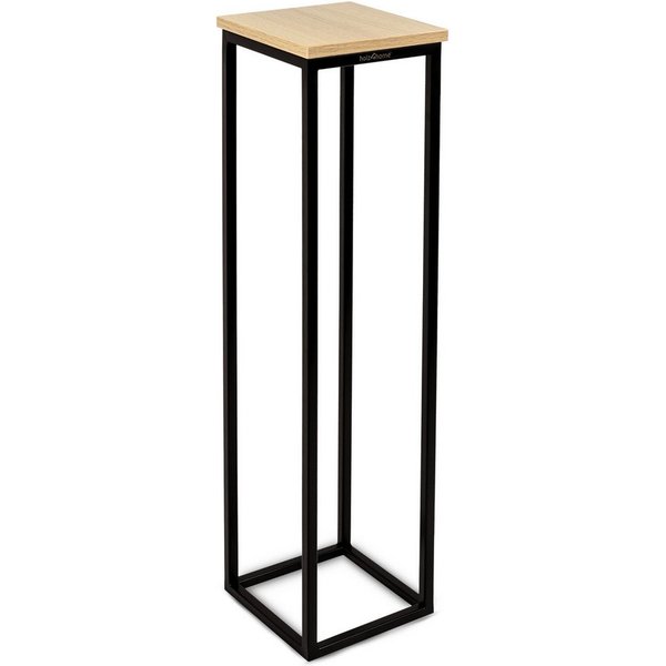 holz4home® Blumenständer Dekoständer MDF Sonoma Eiche mit Metallgestell