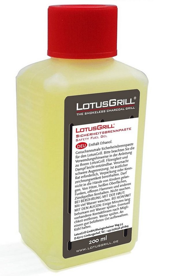 LotusGrill Holzkohlegrill LotusGrill S Small Kompakt Starterset Mandarinenorange Holzkohlegrill – Bild 5 von 5